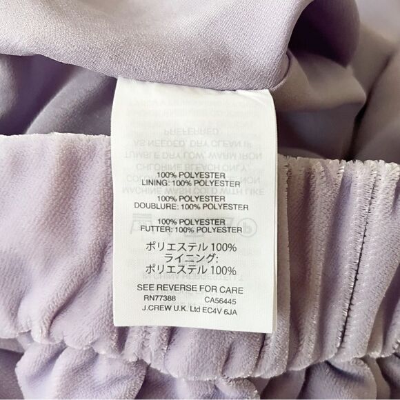 J. Crew Lilac Velvet Flared Skirt - Size Large - Picture 4 of 5